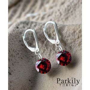 Handcrafted CZ And Sterling Earrings